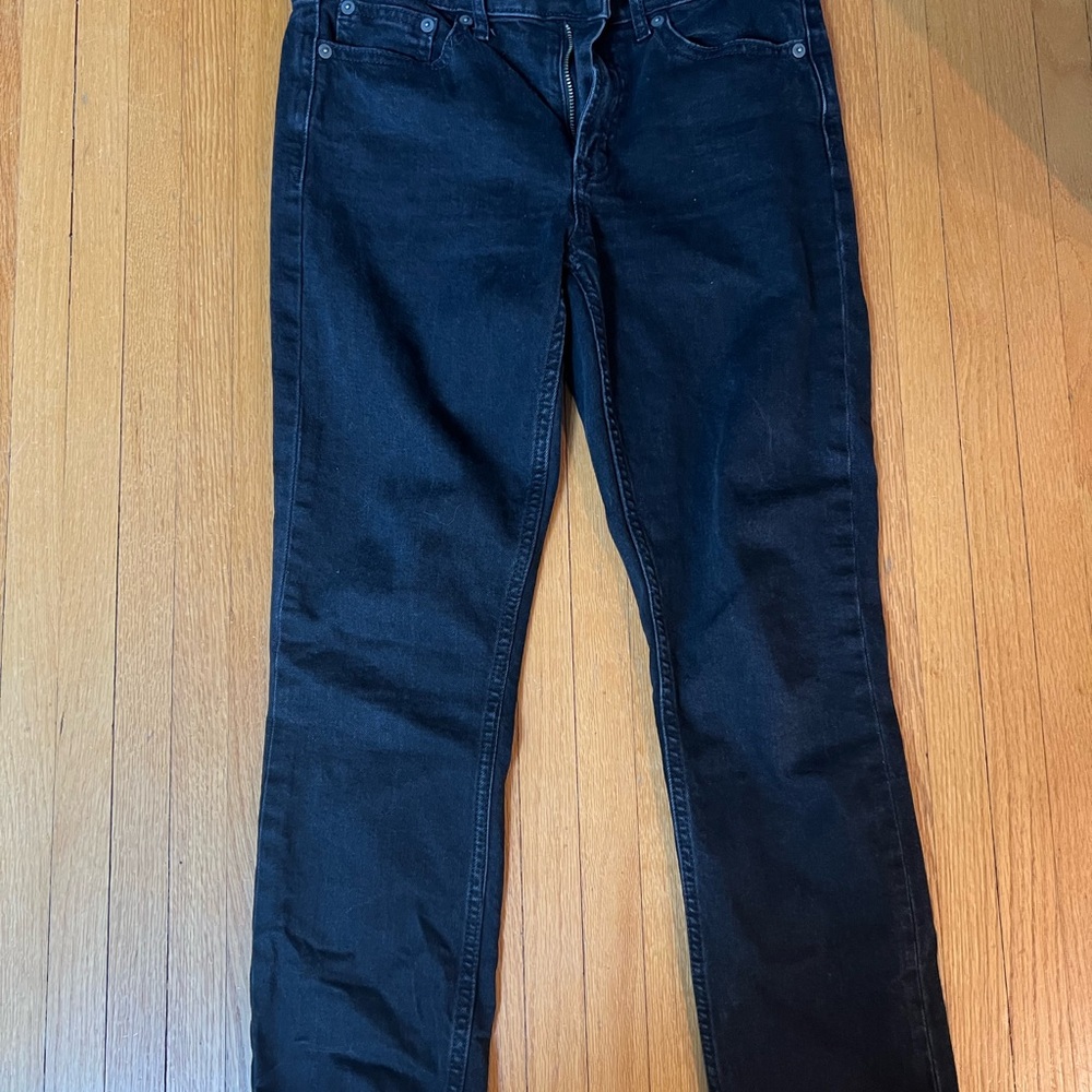GAP Black Straight Leg Jeans